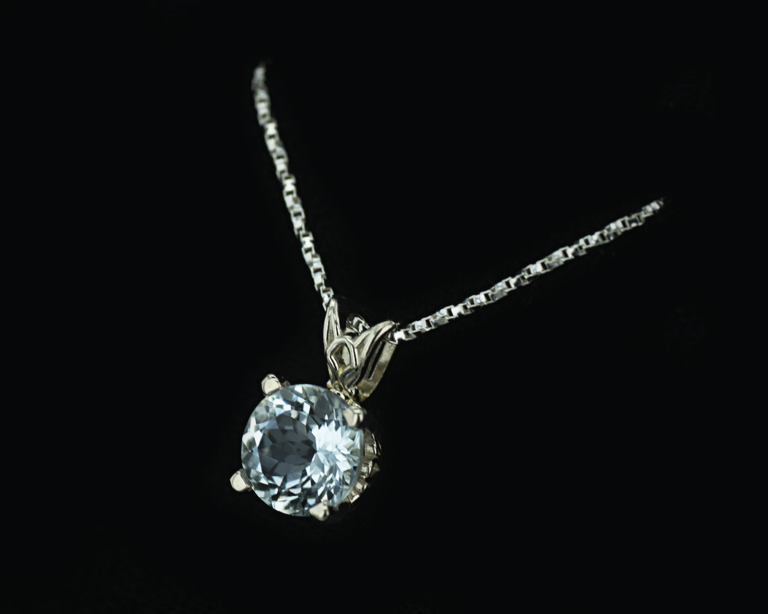 在庫処分大特価!!】 5MM Gold White 14K Round Pendant Diamond and Aquamarine  その他レディースアクセサリー - www.nanofcm.com