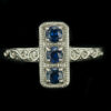 14k White Gold and Natural Sapphire RIng $1,137